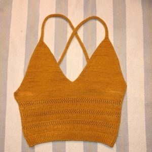 Mustard Crop Top